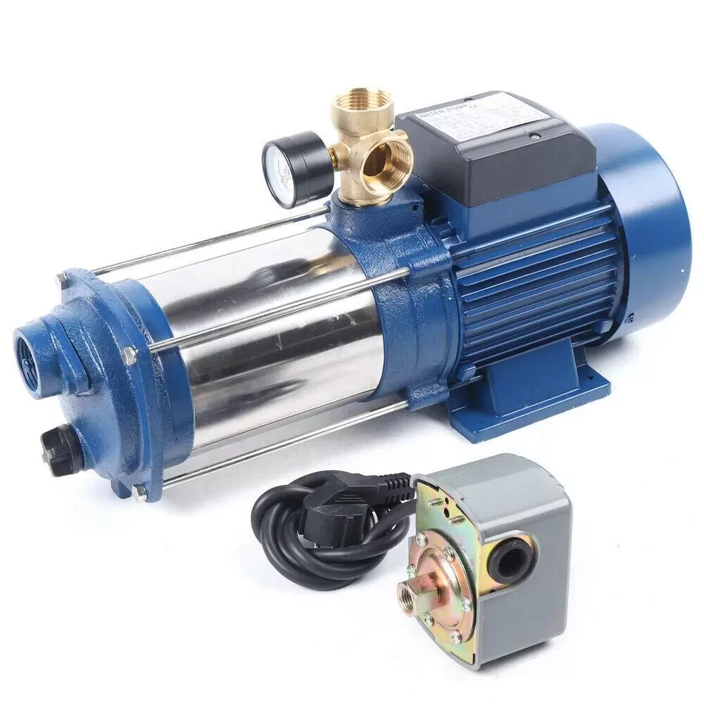 Bomba de agua centrífuga de 1800W, 4000 L/H, máx. 230 V, con interruptor