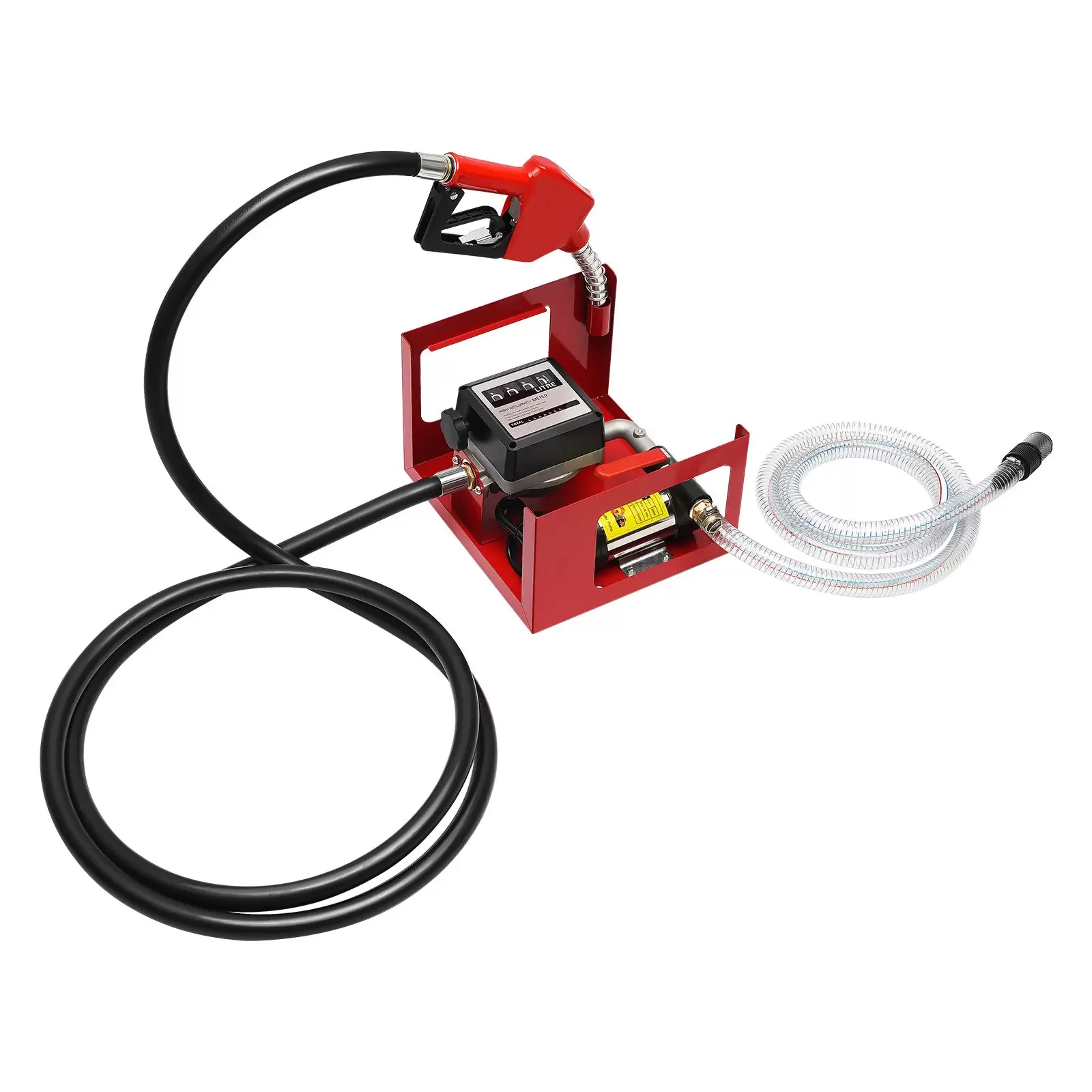 Kit de bomba diésel DC 230 V, bomba de aceite autocebante, con boquilla de combustible flexible de latón, manguera de 4 m, IP55, (50 l/min 200 W)
